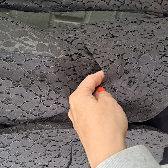 Eyelash Couture Gray Long Sleeve Button Up Blouse. Size Large NWT - Picture 4 of 9